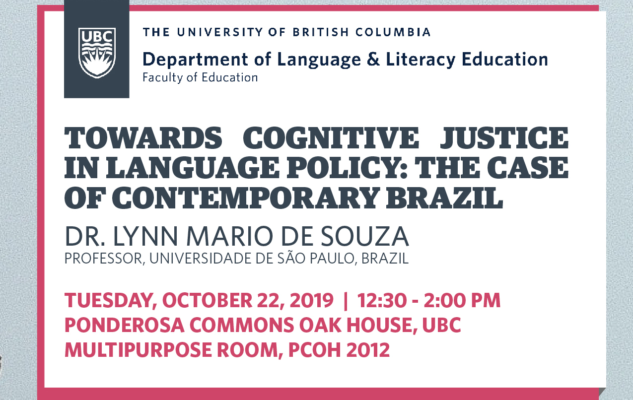 A picture of the poster for this event with pink and blue text