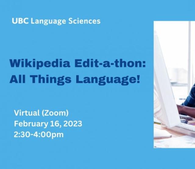 Wikipedia Edit-a-Thon: All Things Language!