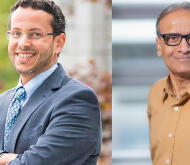 Side by side headshots of Muhammad Abdul-Mageed (to the left) and Laks V.S. Lakshmanan (to the right)