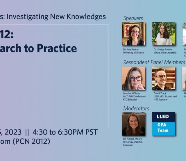 Investigating New Knowledges - Playfulness in K-12: Connecting Research to Practice promotional poster