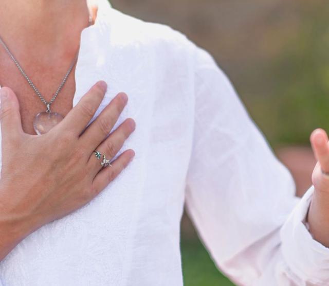 Person gesturing with their hands