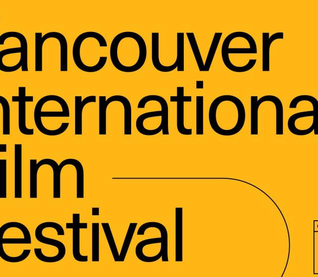 The VIFF poster with a yellow background and black text