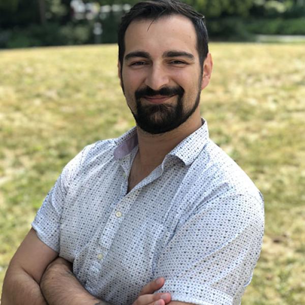 A photo of Dr. Ervin Malakaj, Assistant Professor of German Studies at UBC